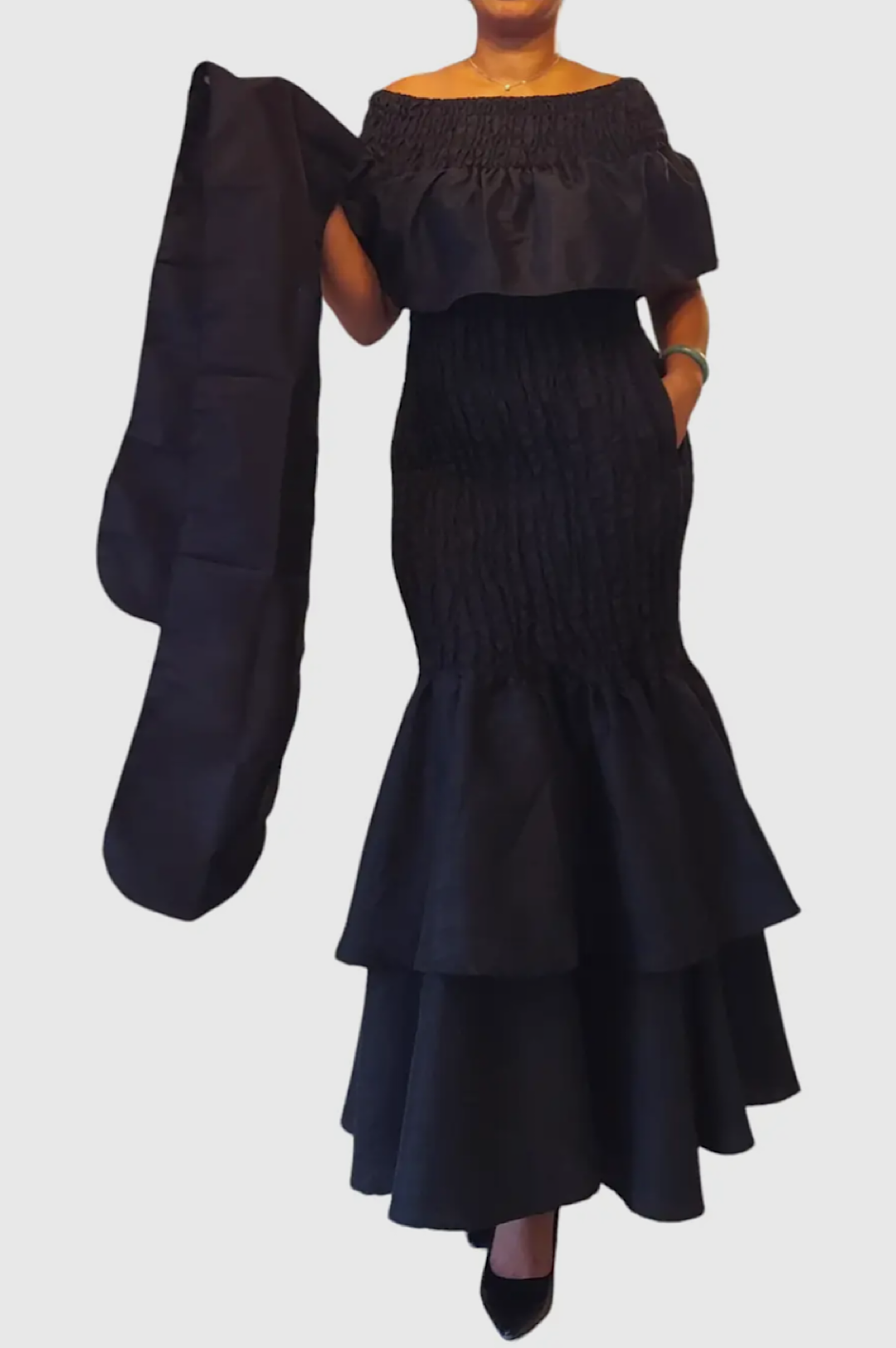 Black One Size Fits Most Mermaid Style Dress