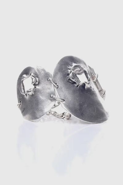 Round Silver Earring, Necklace, Ring, Bracelet Jewelry Set