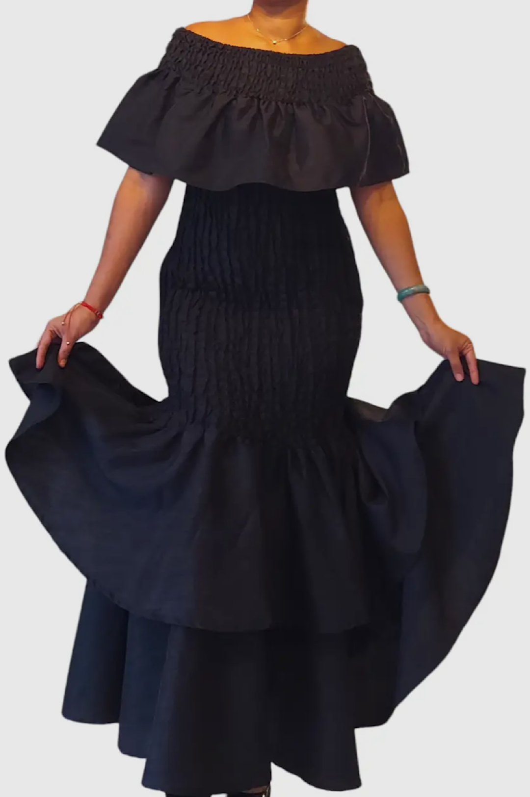 Black One Size Fits Most Mermaid Style Dress