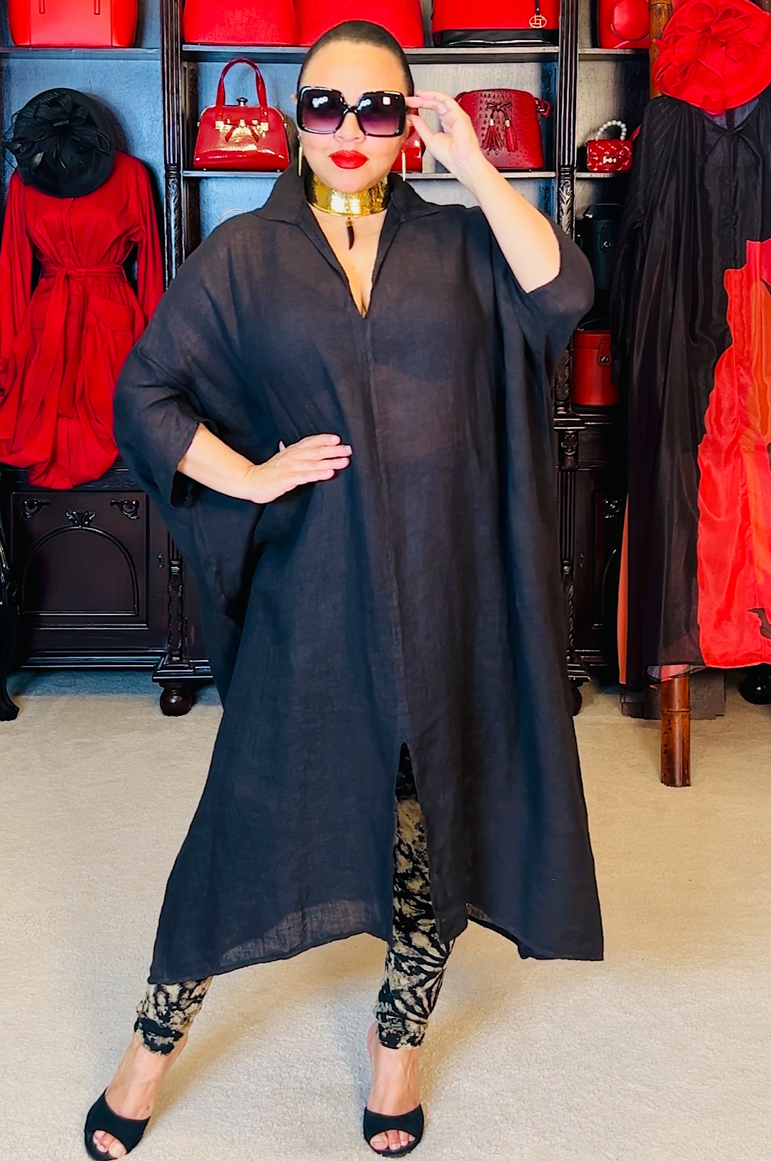 Horn Charm Choker Necklace