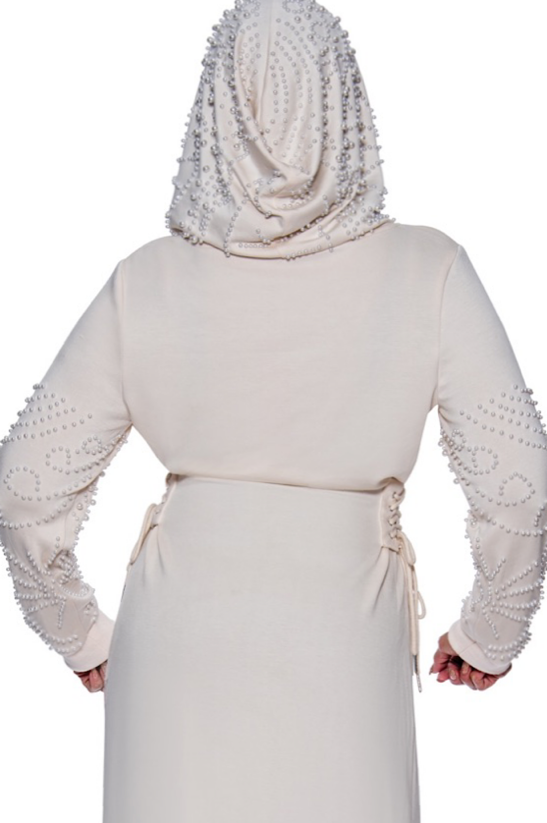 Ivory Peal Hoodie Dress (7851344822446)