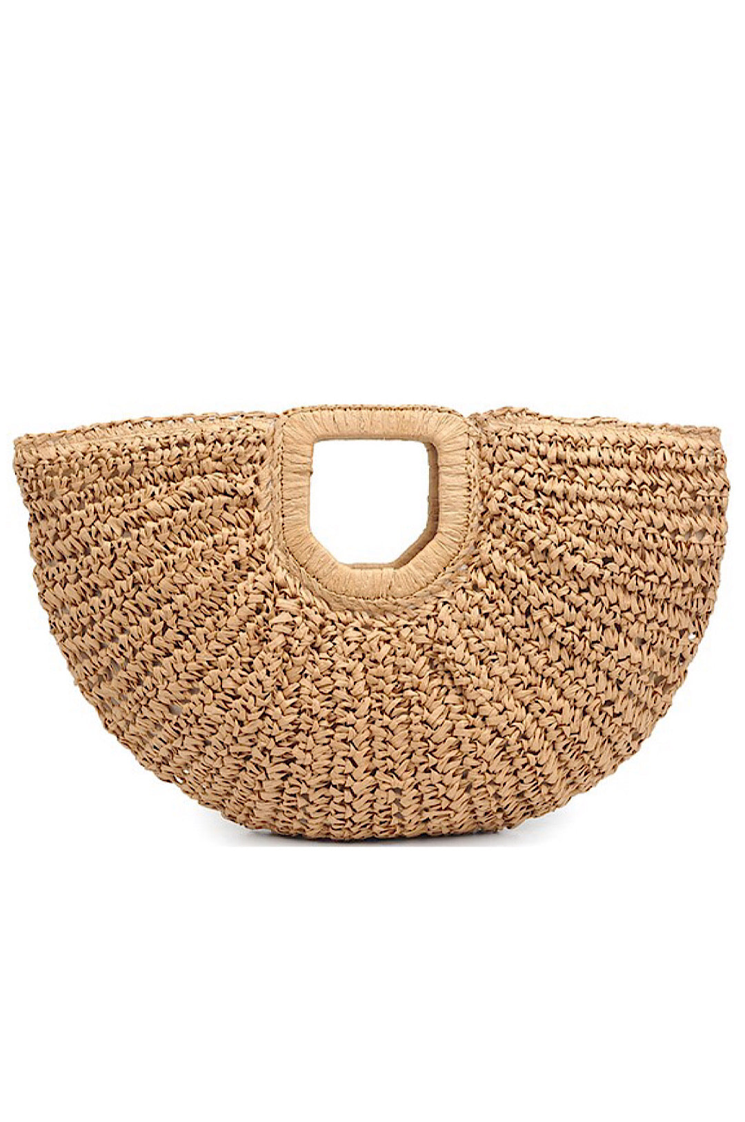 Natural Raffia Handbag (7990081781934)