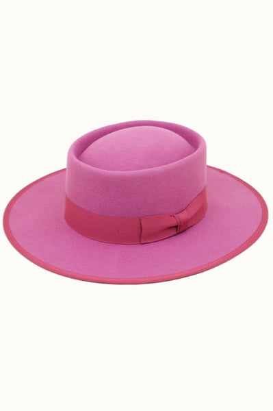 Dark Pink Rancher Style Hat (7935962022062) (7994060832942)