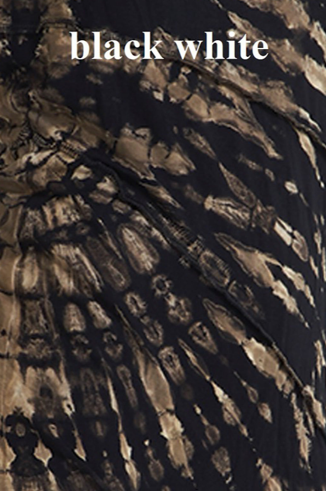 Black Beige Tie Dye Slim Fit Duster (7951544287406)