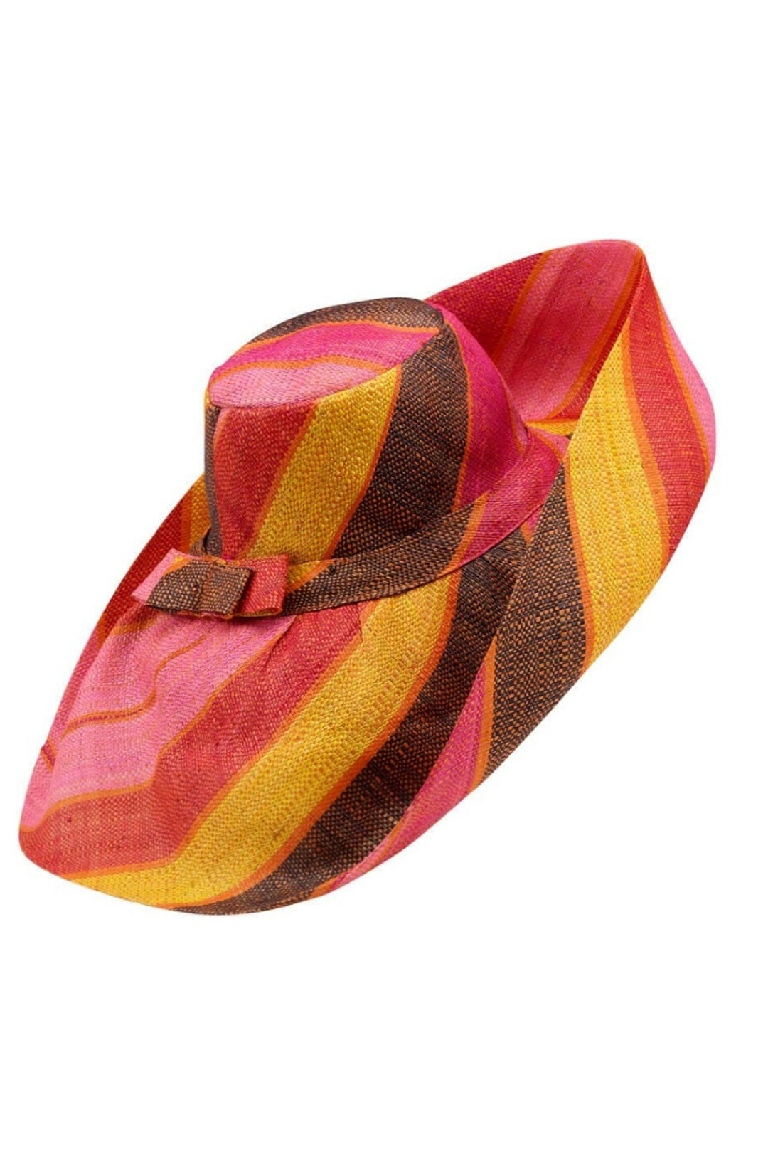 Seven Inch Brim Raffia Hat (7720028012718)