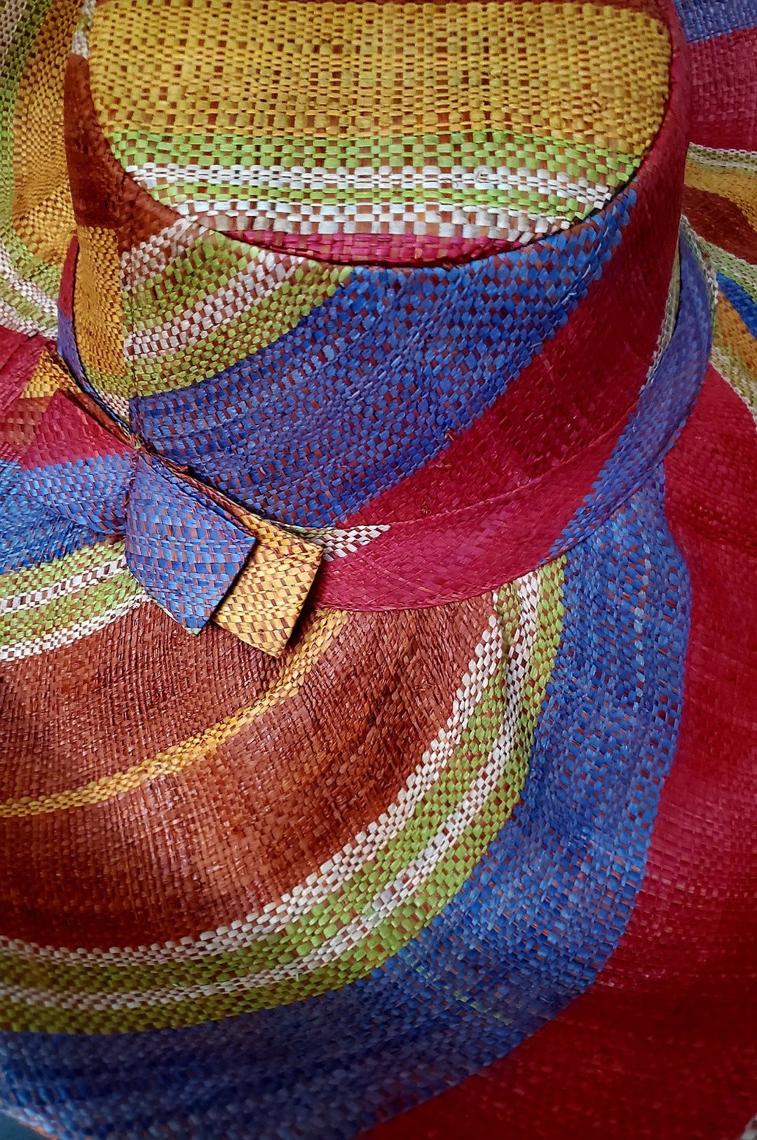 Seven Inch Brim Raffia Hat (7720028012718)