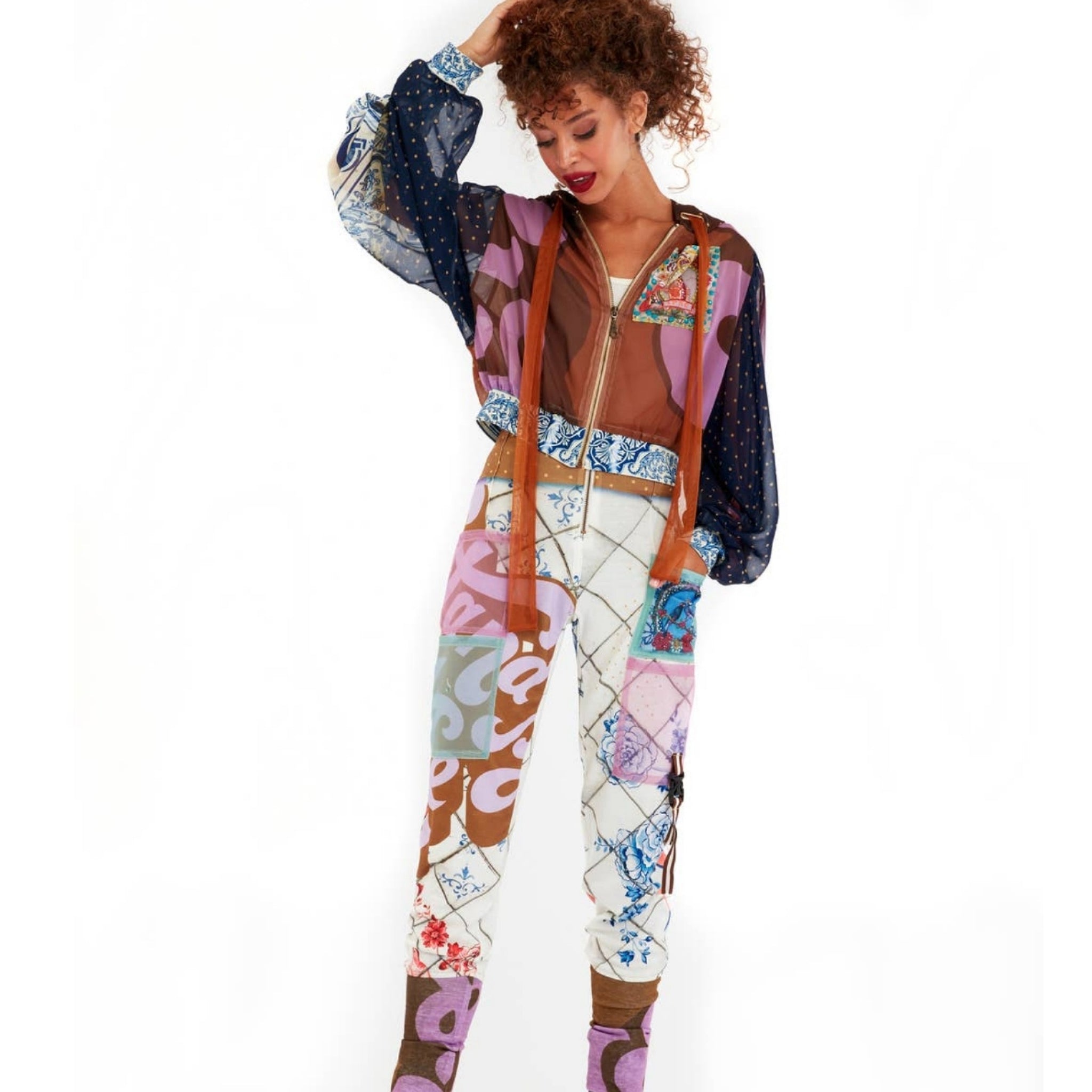 The Art of Fashion Unique Cropped Hoodie Jacket (7585680588974)