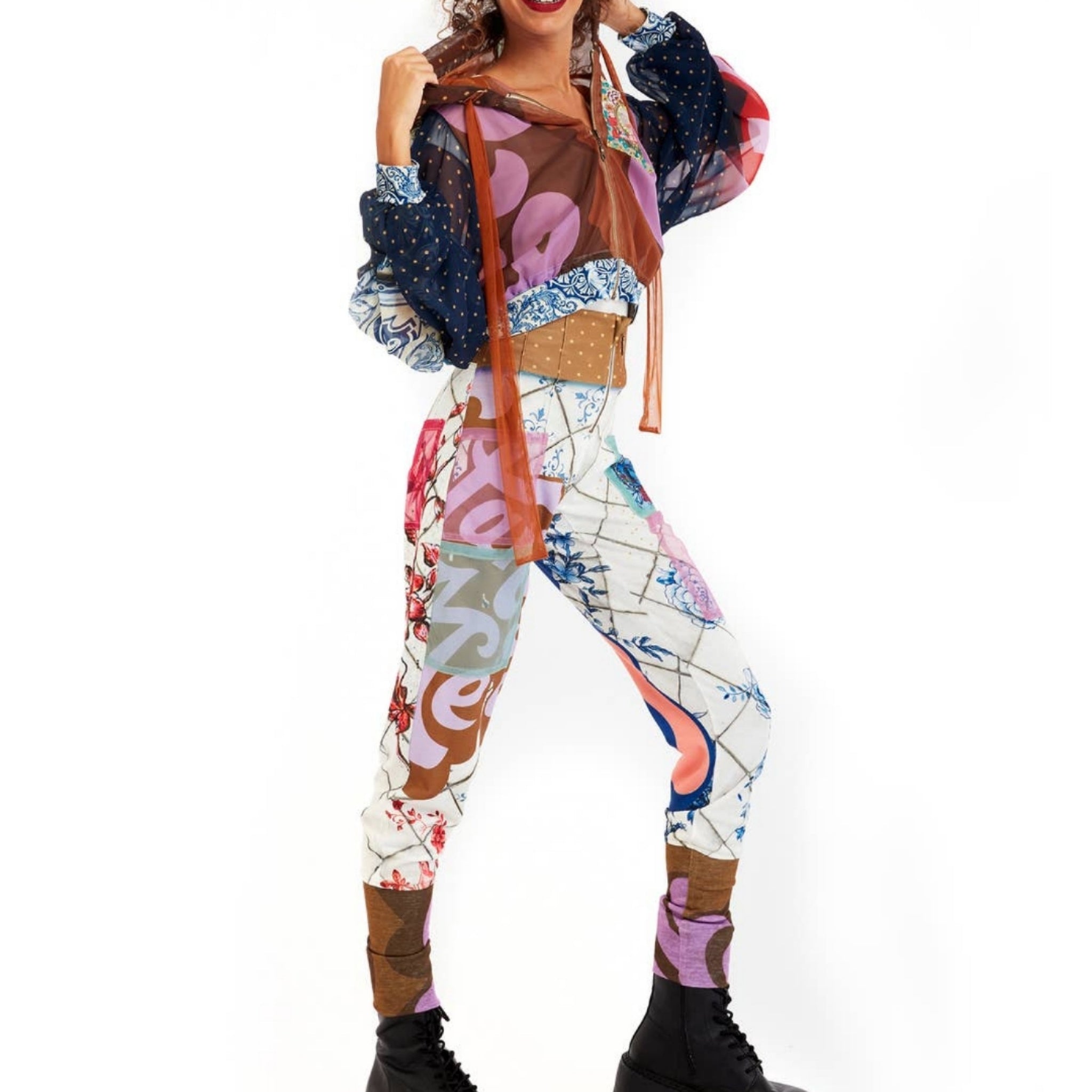 The Art of Fashion Unique Cropped Hoodie Jacket (7585680588974)