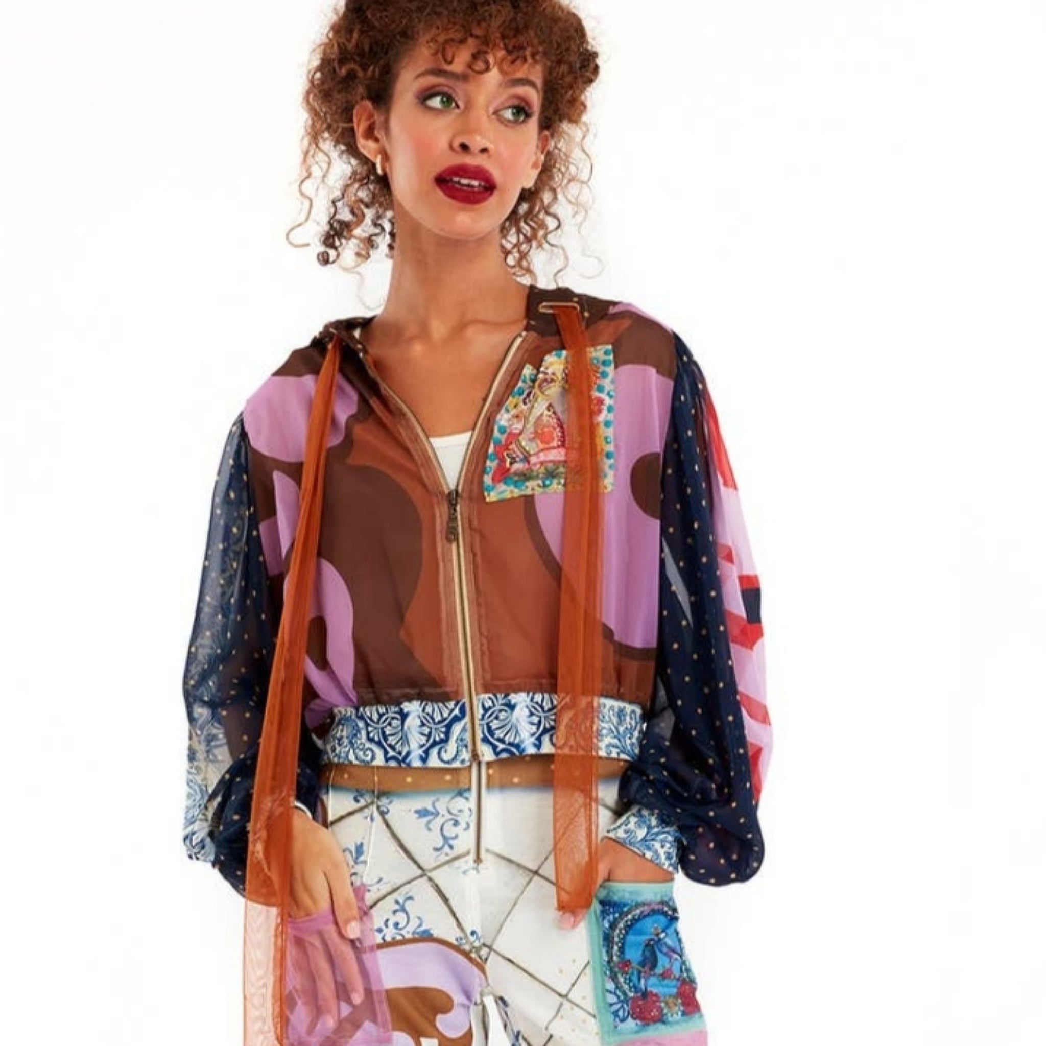 The Art of Fashion Unique Cropped Hoodie Jacket (7585680588974)