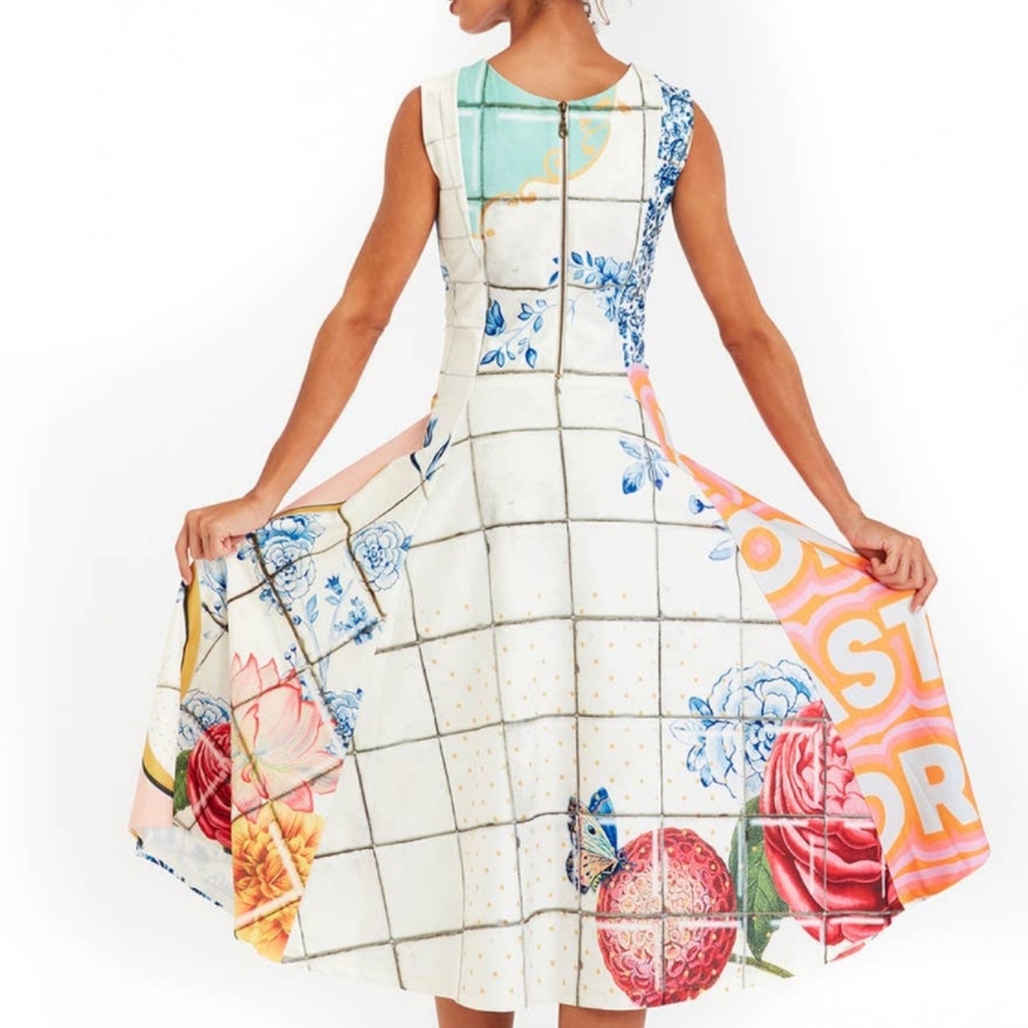The Art of Fashion Unique Pink Fish Dress (7585669087406)