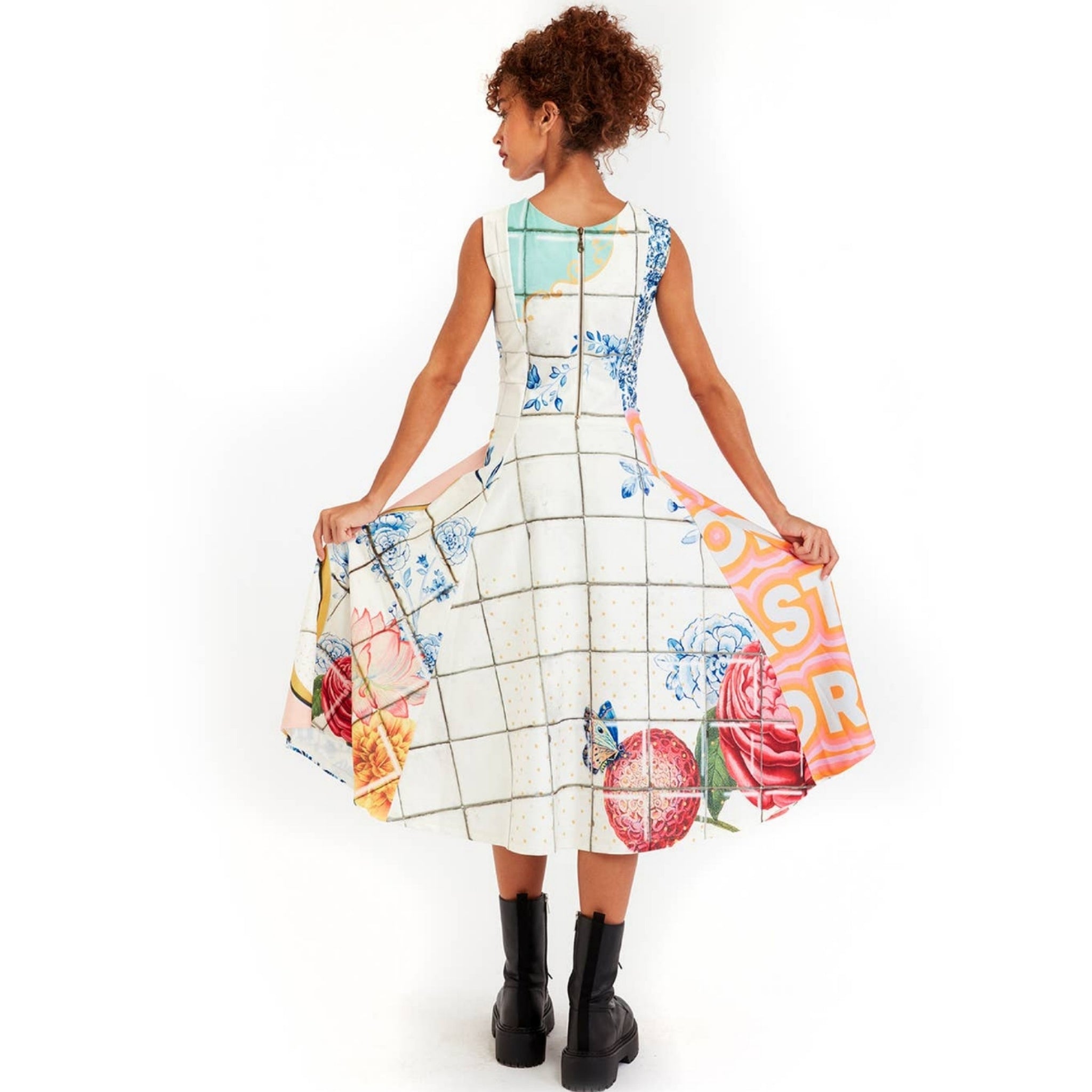 The Art of Fashion Unique Pink Fish Dress (7585669087406)