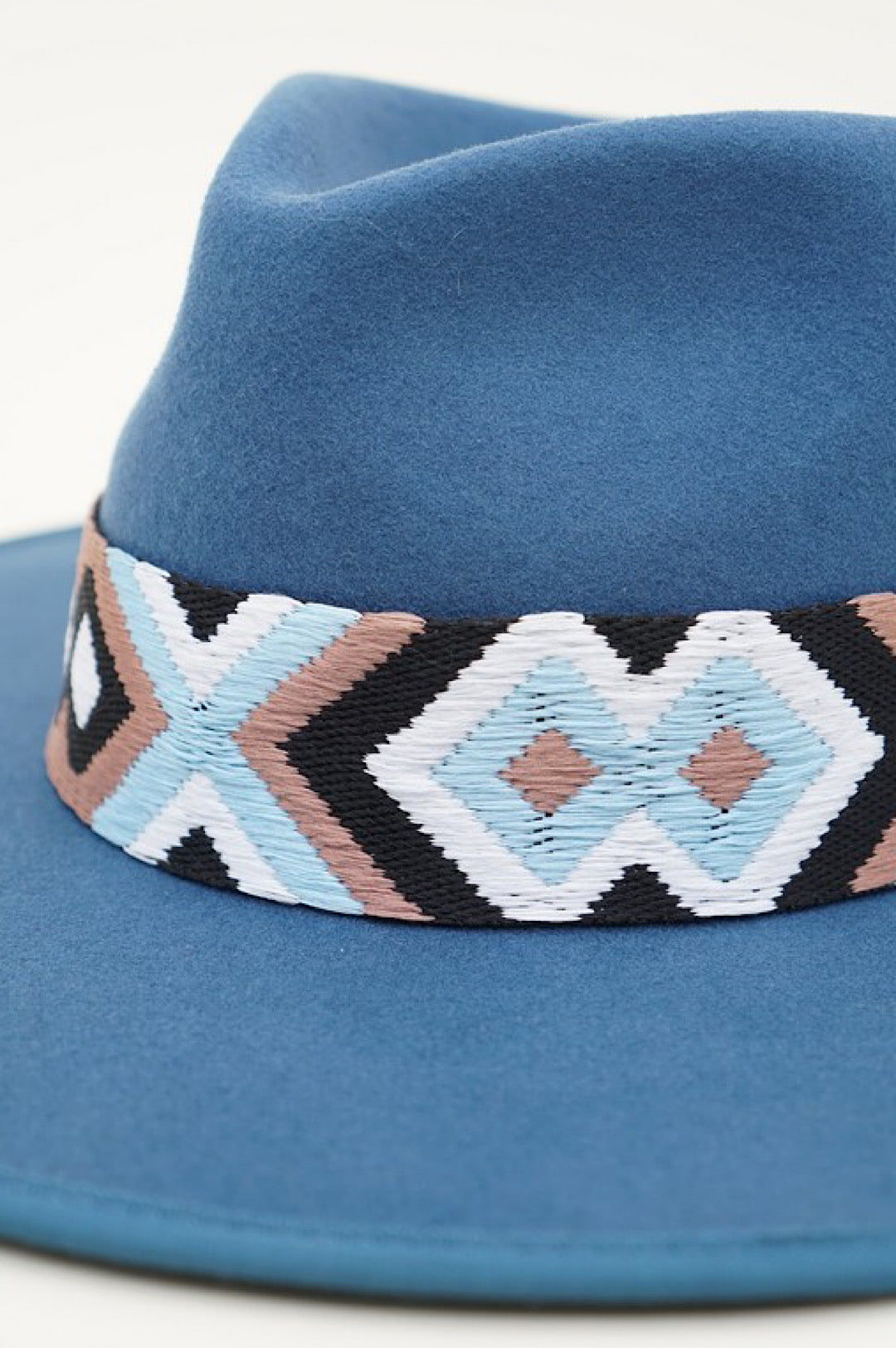 Ocean Blue Structured Rancher Style Hat (7935967166638)