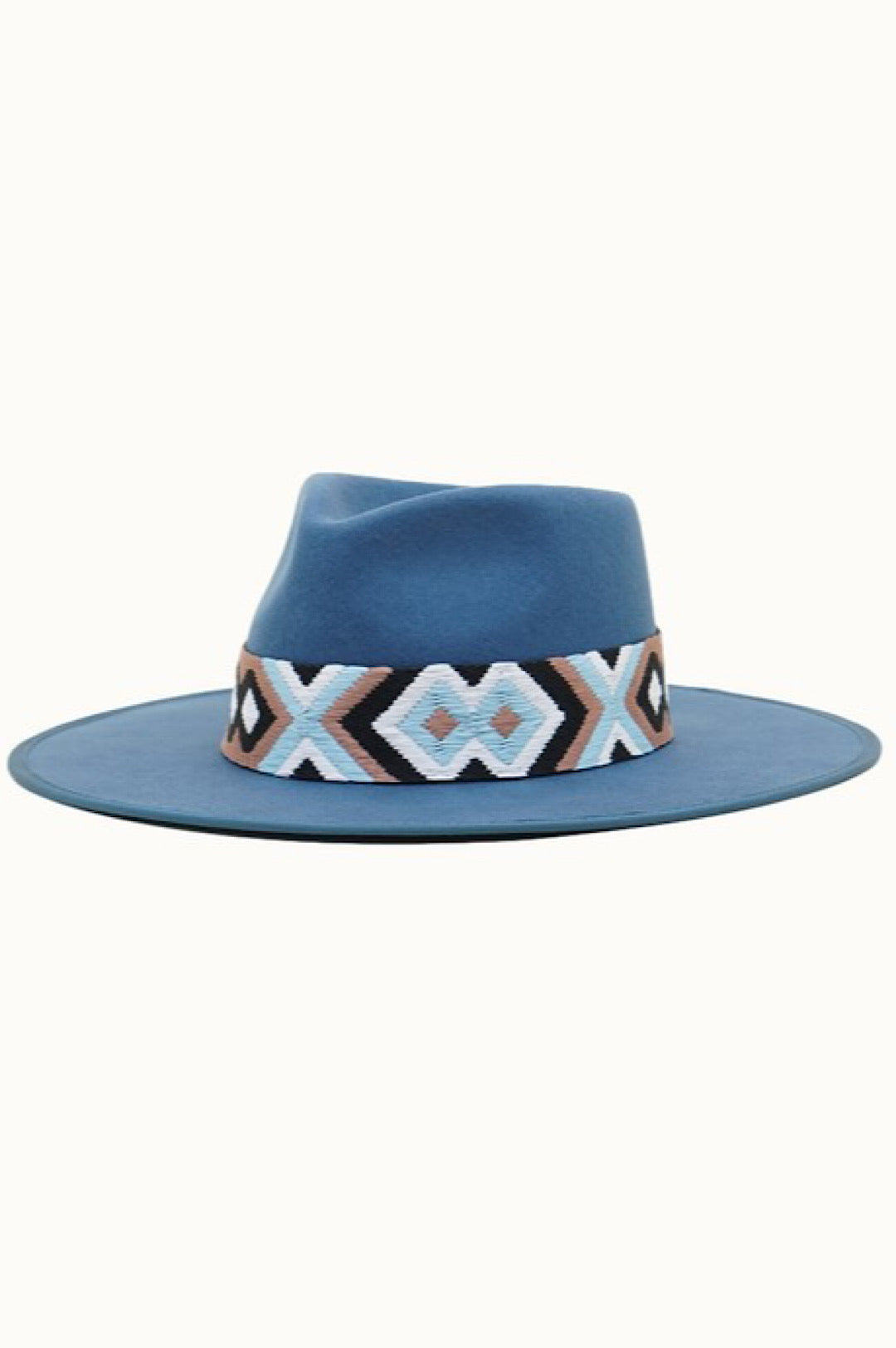 Ocean Blue Structured Rancher Style Hat (7935967166638)