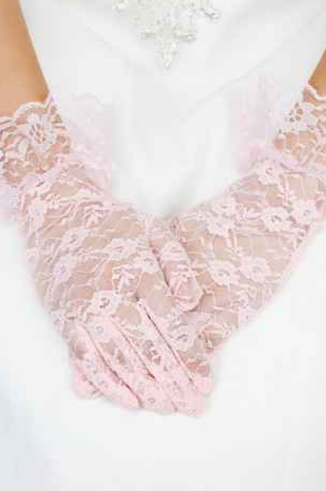 Ruffle Wrist Lace Gloves (7911750566062)