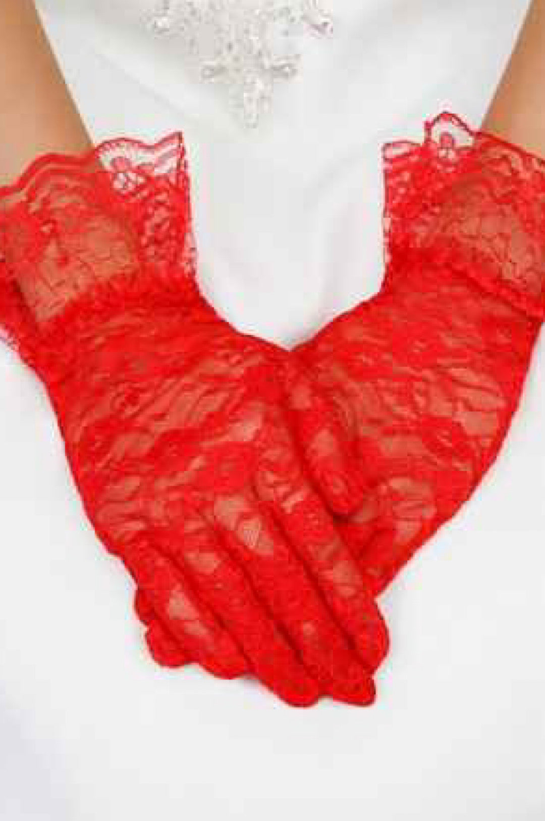 Ruffle Wrist Lace Gloves (7911750566062)