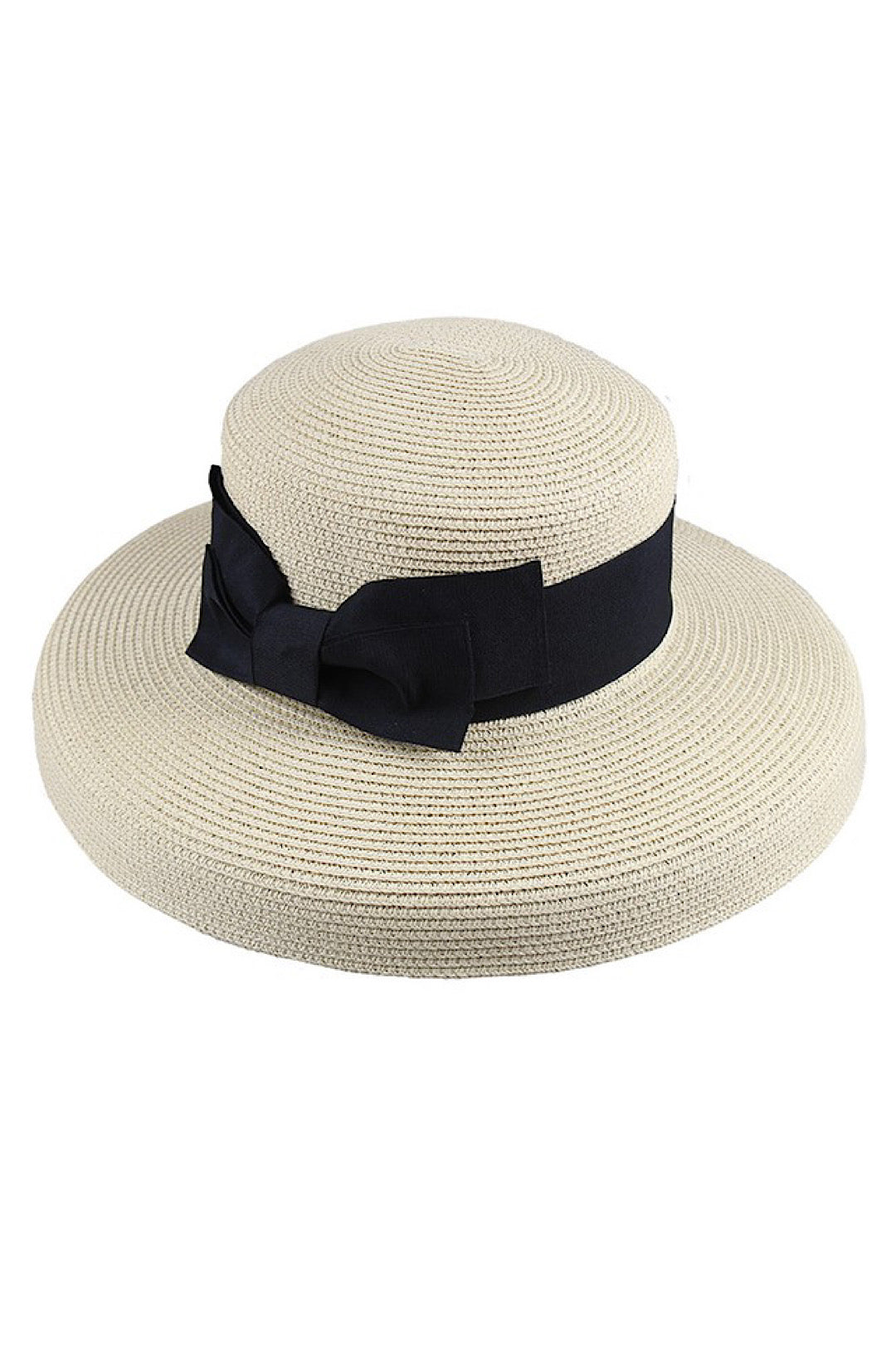 Copy of Navy Blue Black Ribbon Detail Hat (7926278783150)