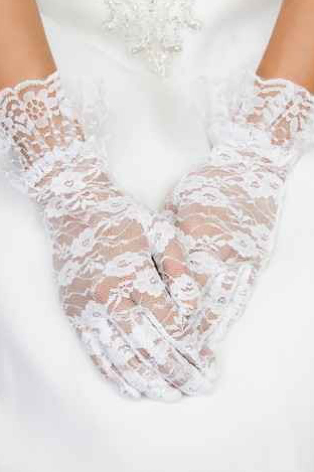 Ruffle Wrist Lace Gloves (7911750566062)