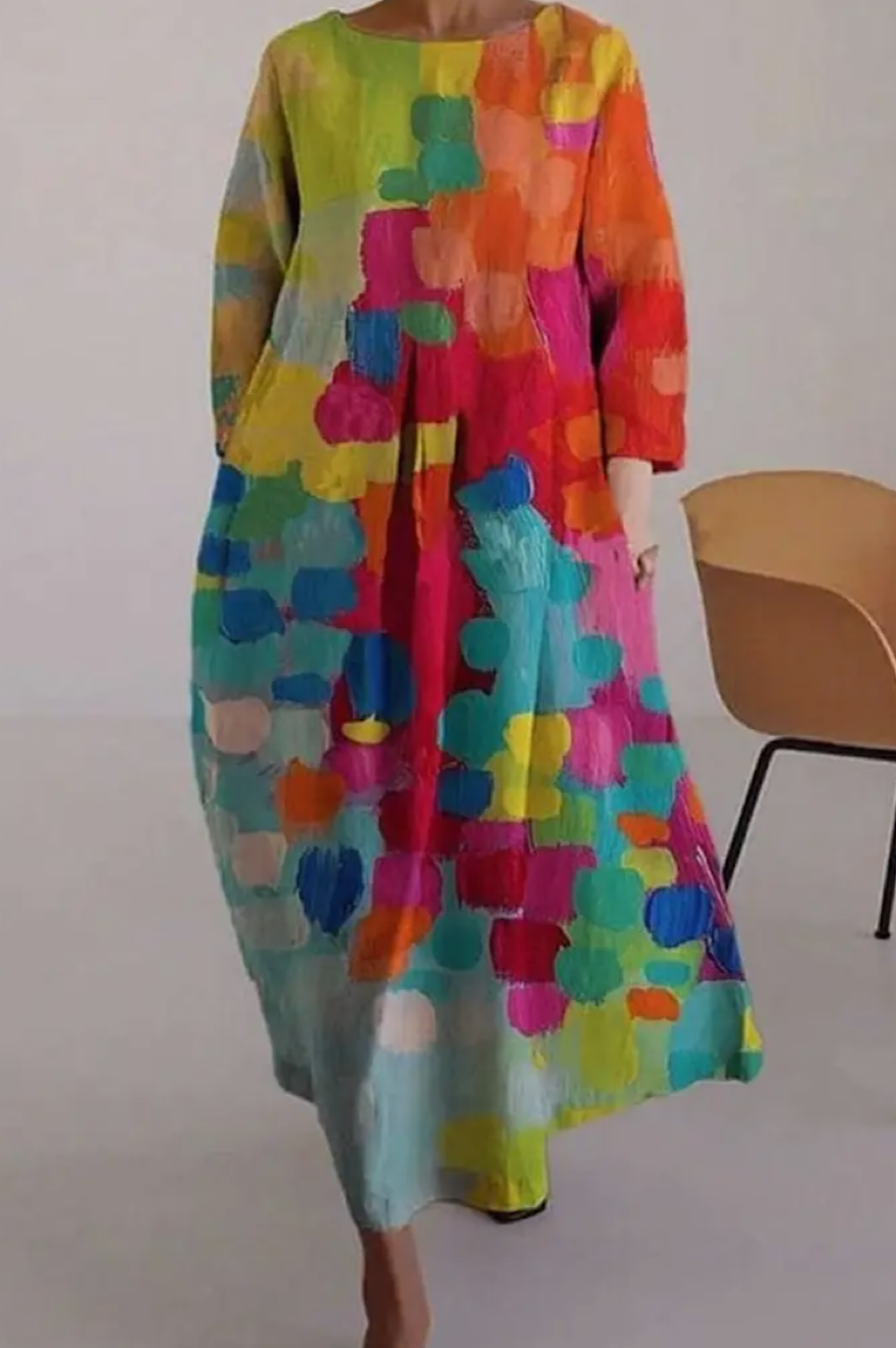 Spring Summer Multi Color Dress