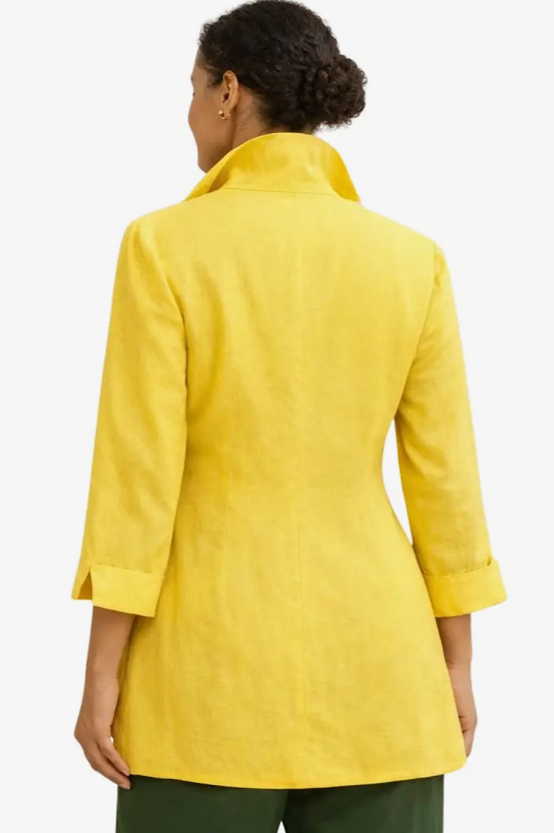 Yellow Linen 4 Ways To Wear Wrap Top