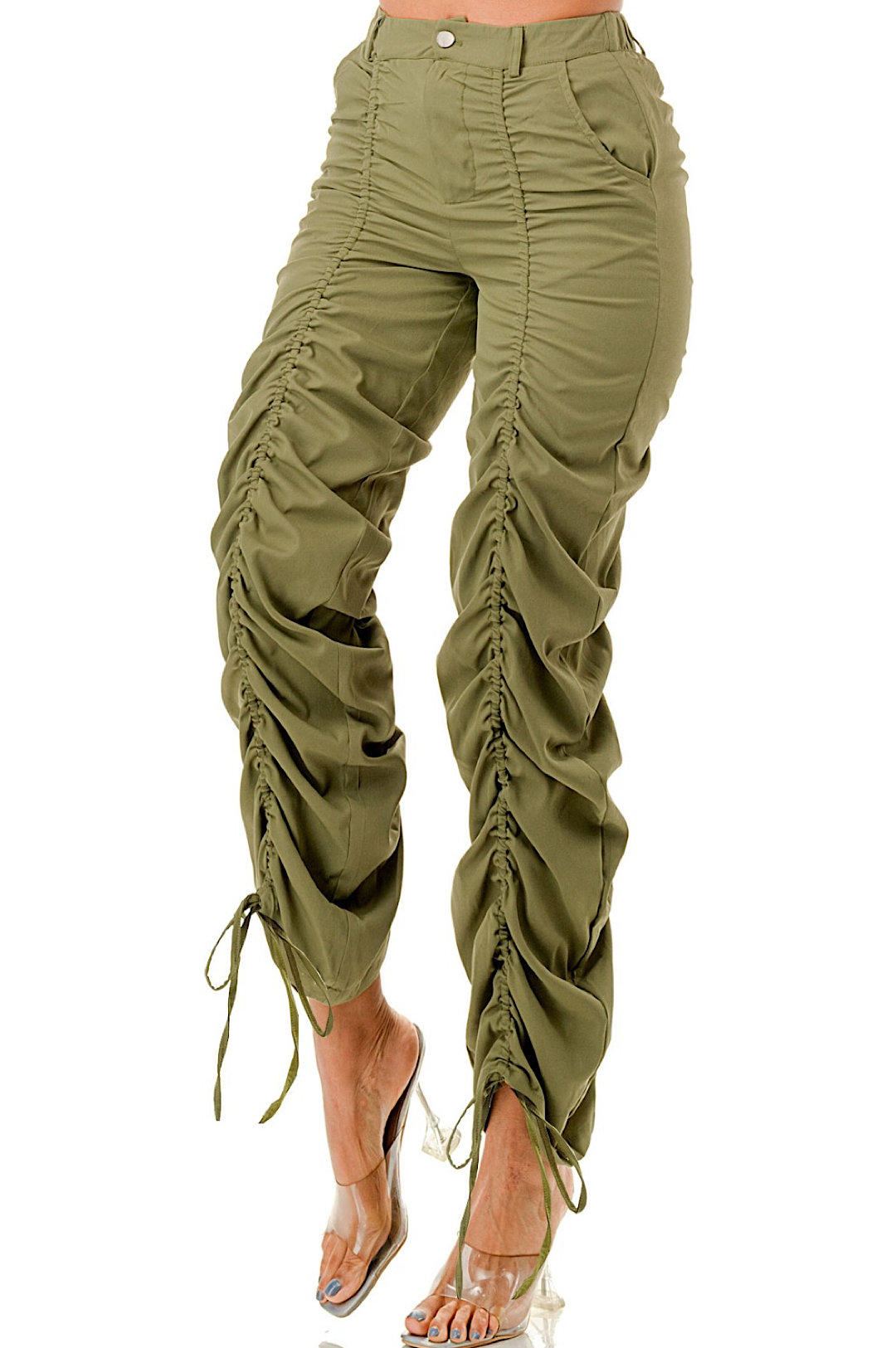 Black or Olive Green Drawstring Pants