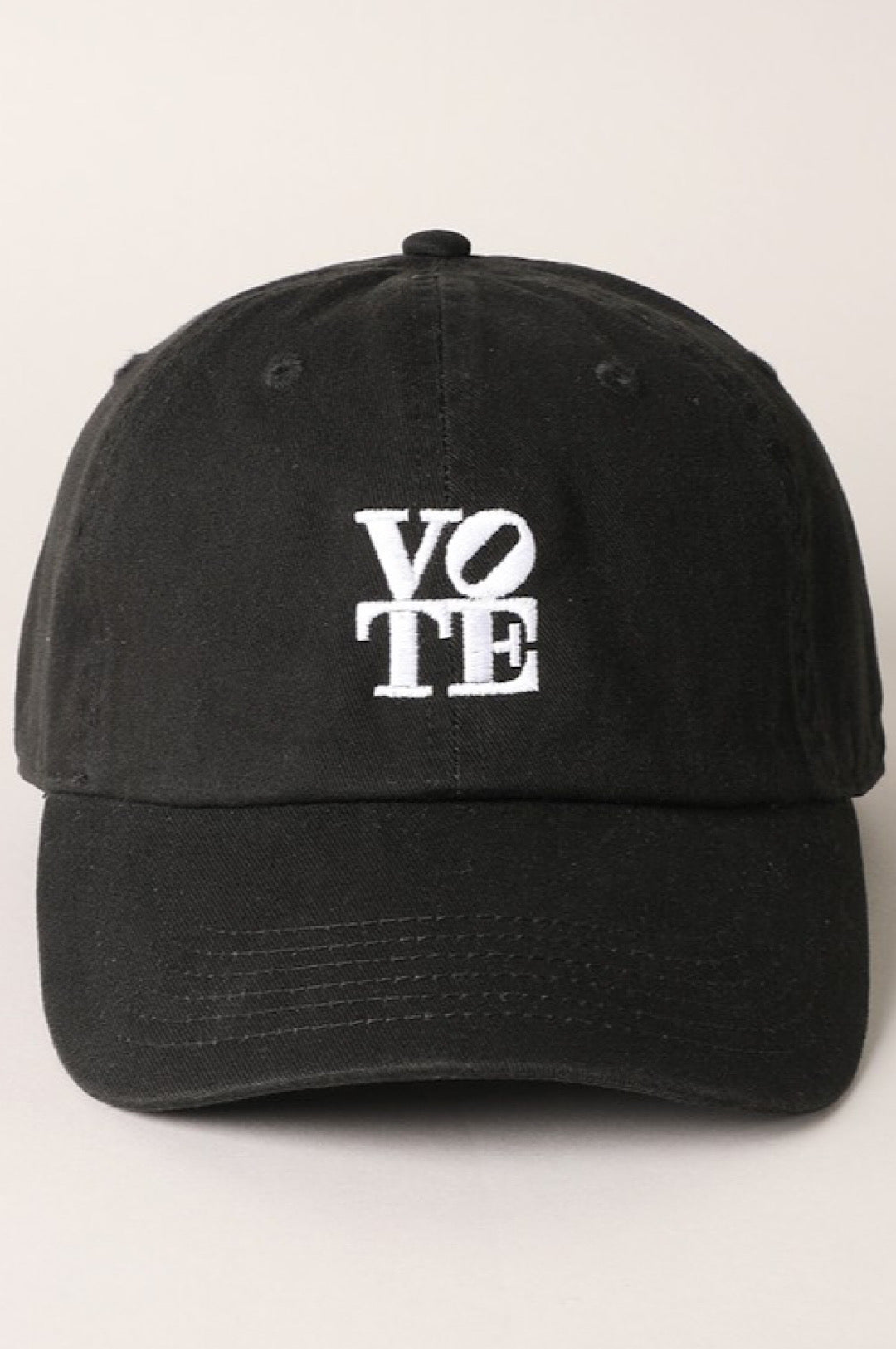 Black White Vote Baseball Cap