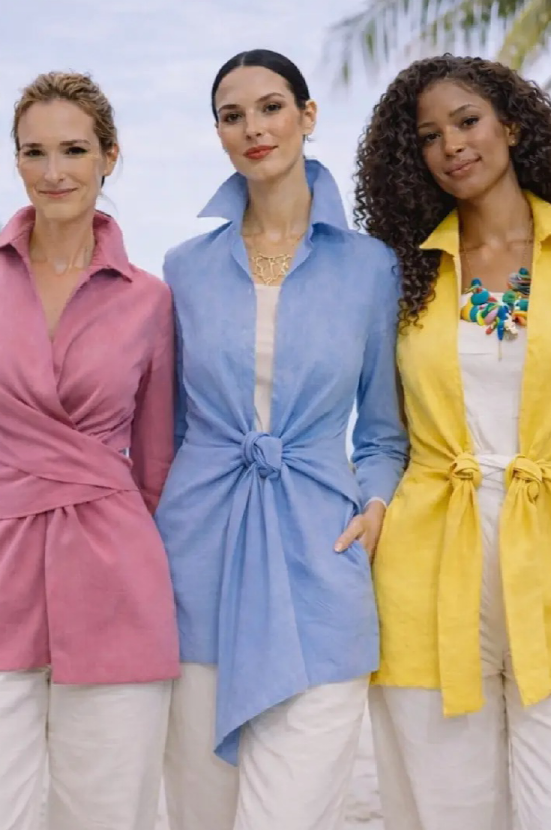 Red Linen 4 Ways To Wear Wrap Top