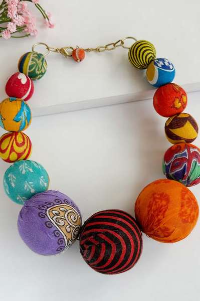 Jumbo Multi Color Bead Necklace