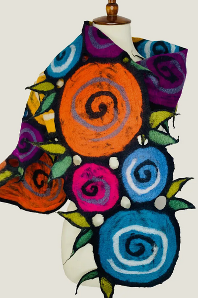 Swirl Multi Color Scarf Shawl