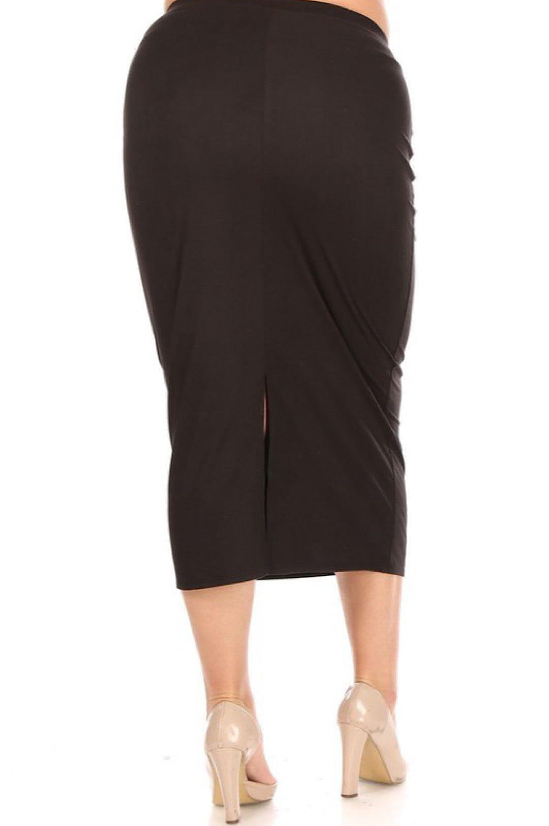 Black or Pink Fitted Pencil Skirt