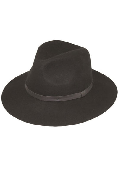 Black Fedora Style Hat