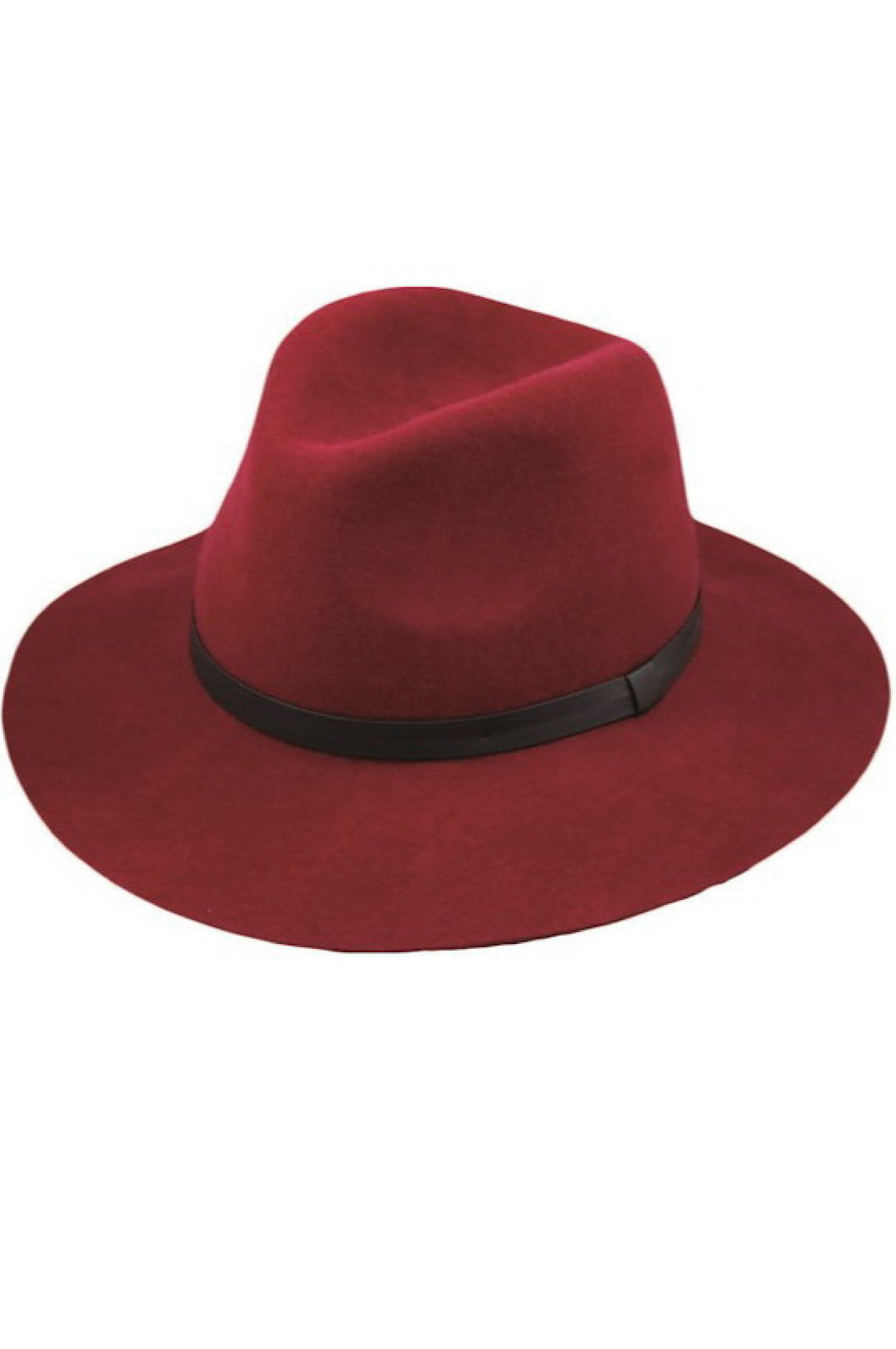 Burgundy Fedora Style Hat