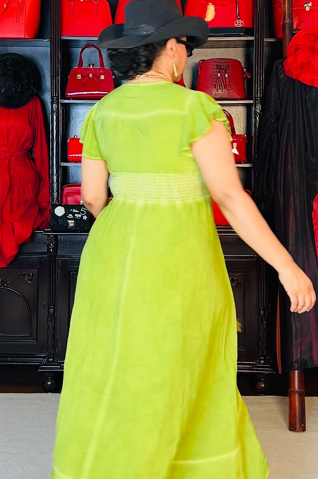 Apple Green High Low Dress