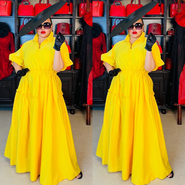 Yellow Long Maxi Dress