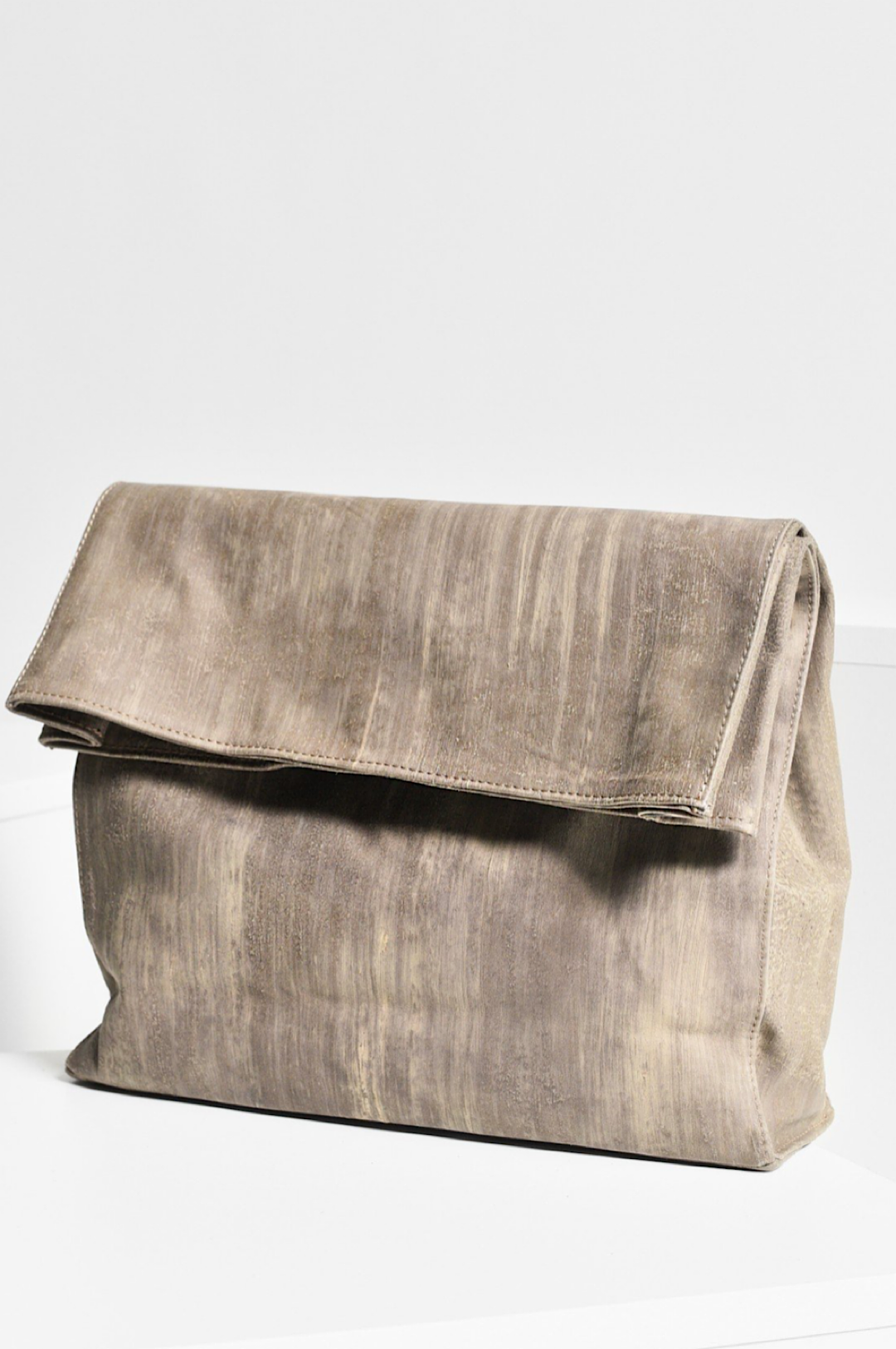 Navy or Natural Foldover Clutch Handbag
