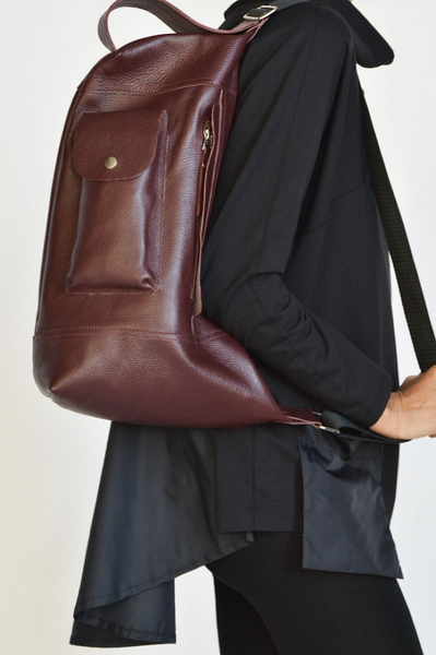 Burgundy Crossbody BackPack Handbag