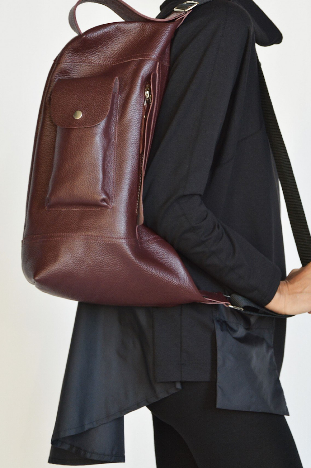Burgundy Crossbody BackPack Handbag