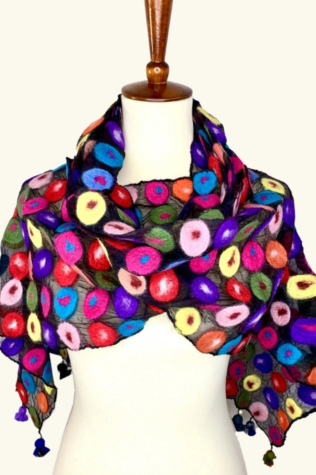 Bright Multi Color Wrap Scarf Shawl