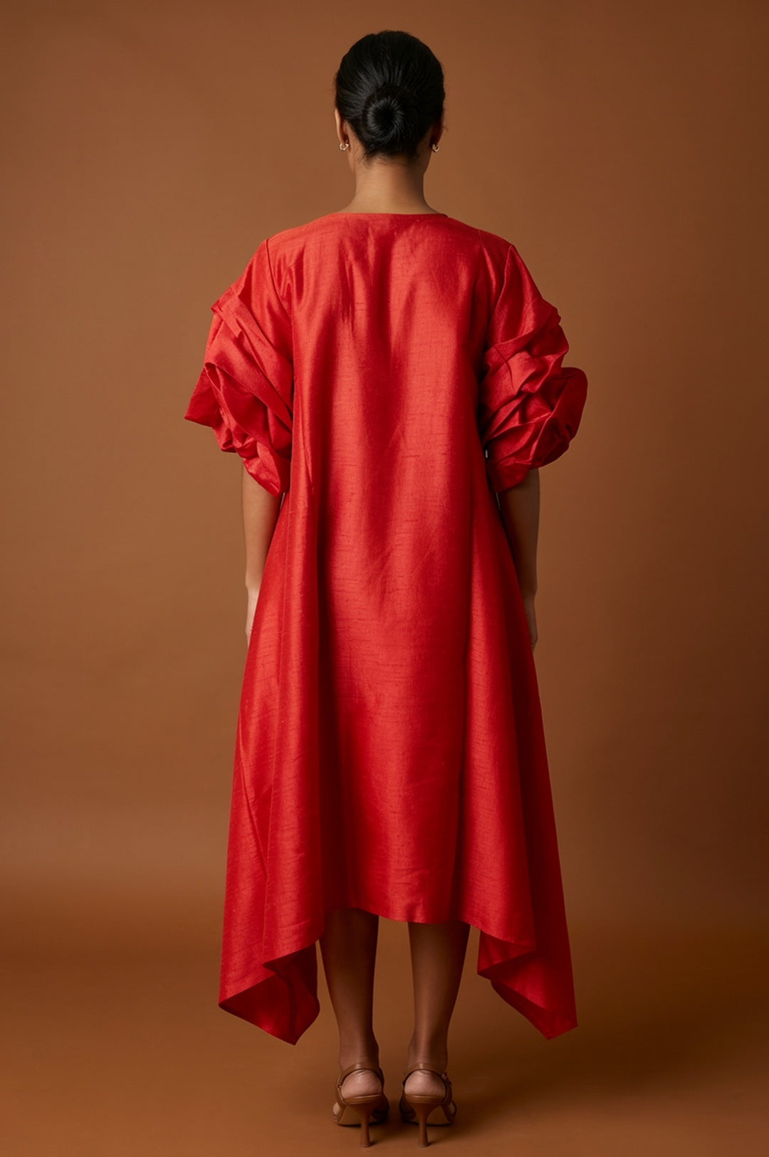Red Oversize Big Pocket One Size Dress Top
