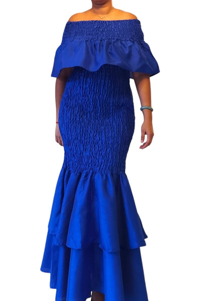 Royal Blue Size Fits Most Mermaid Style Dress