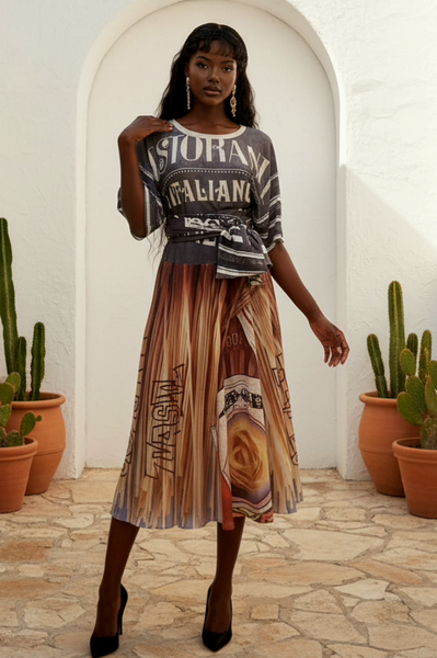 The Art of Fashion Italiano Mid Length Skirt