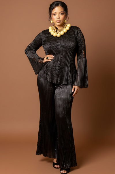 Black Chic & Comfy Two Piece Pant Set