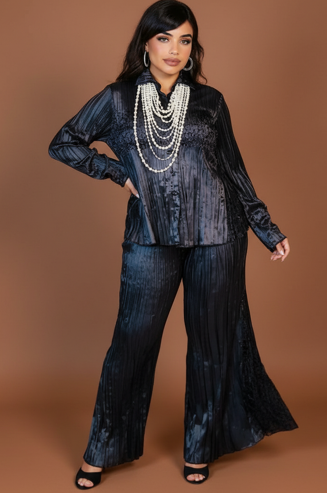 Black Chic & Comfy Two Piece Pant Set