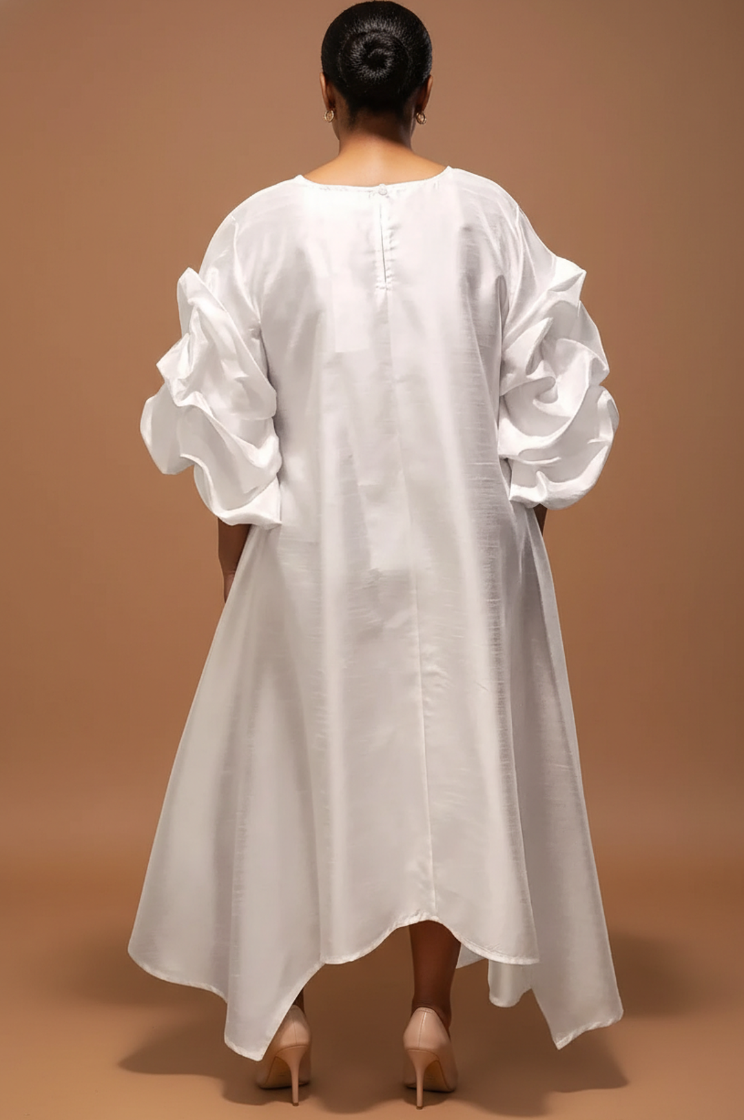 White Oversize Big Pocket One Size Dress Top