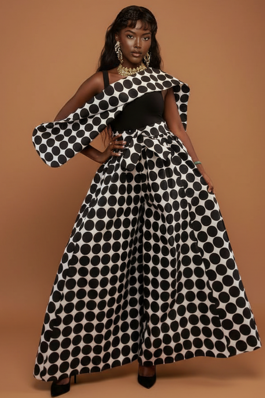 One Size Polka Dots Palazzo PANTS