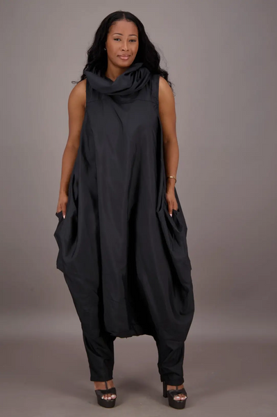 Black Loose Fit Jumpsuit