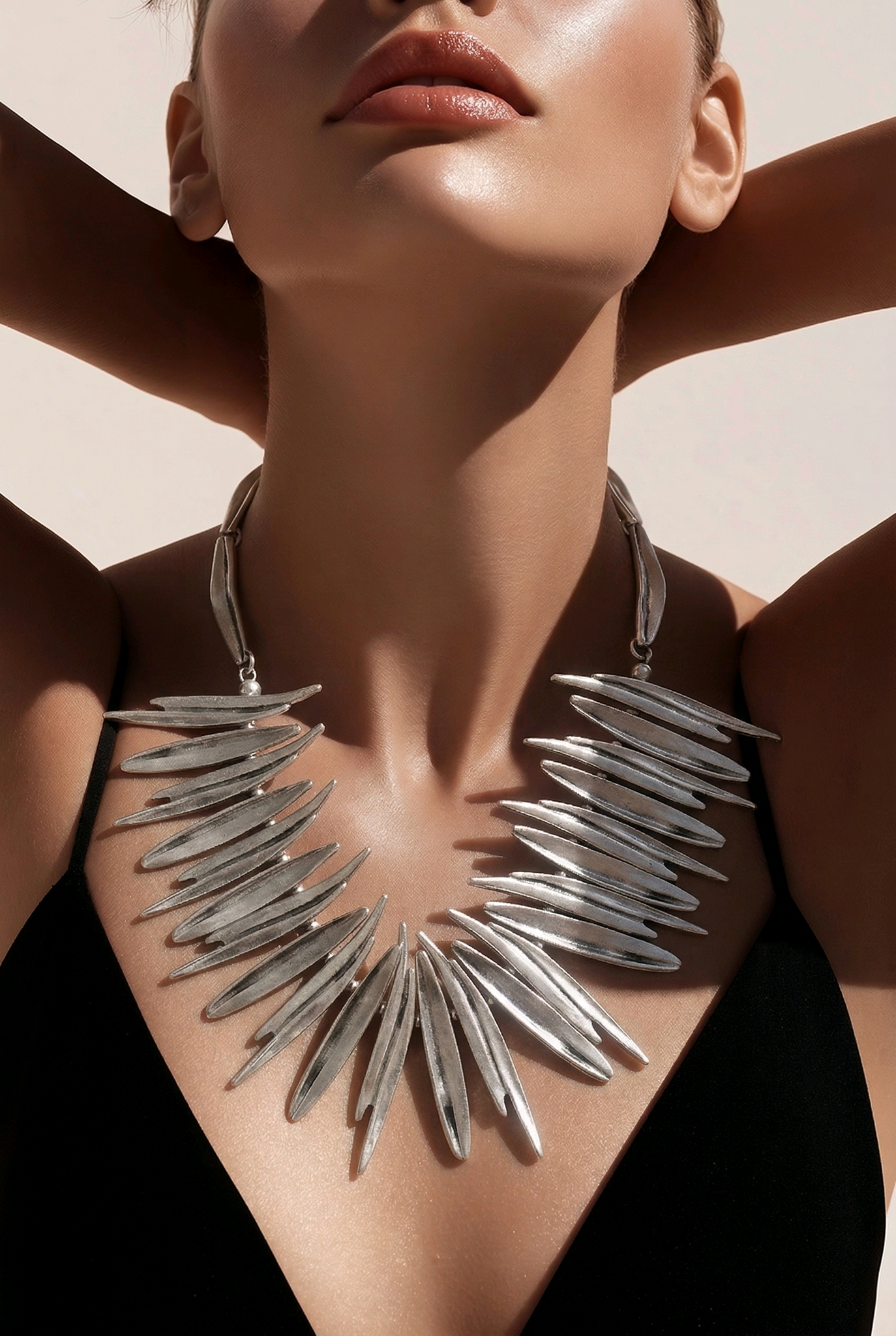 Silver Leaf Silver Plated Necklace