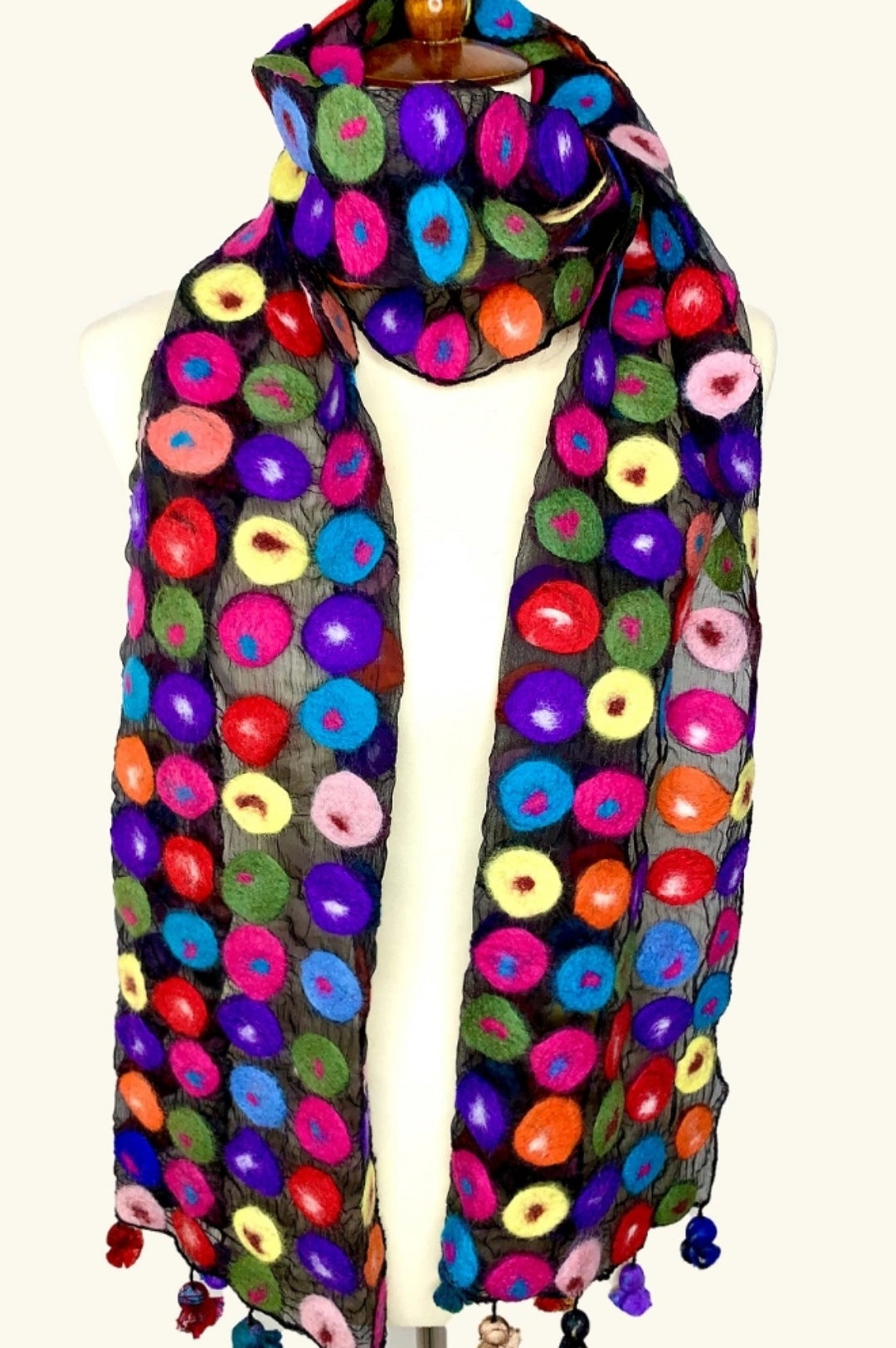 Bright Multi Color Wrap Scarf Shawl