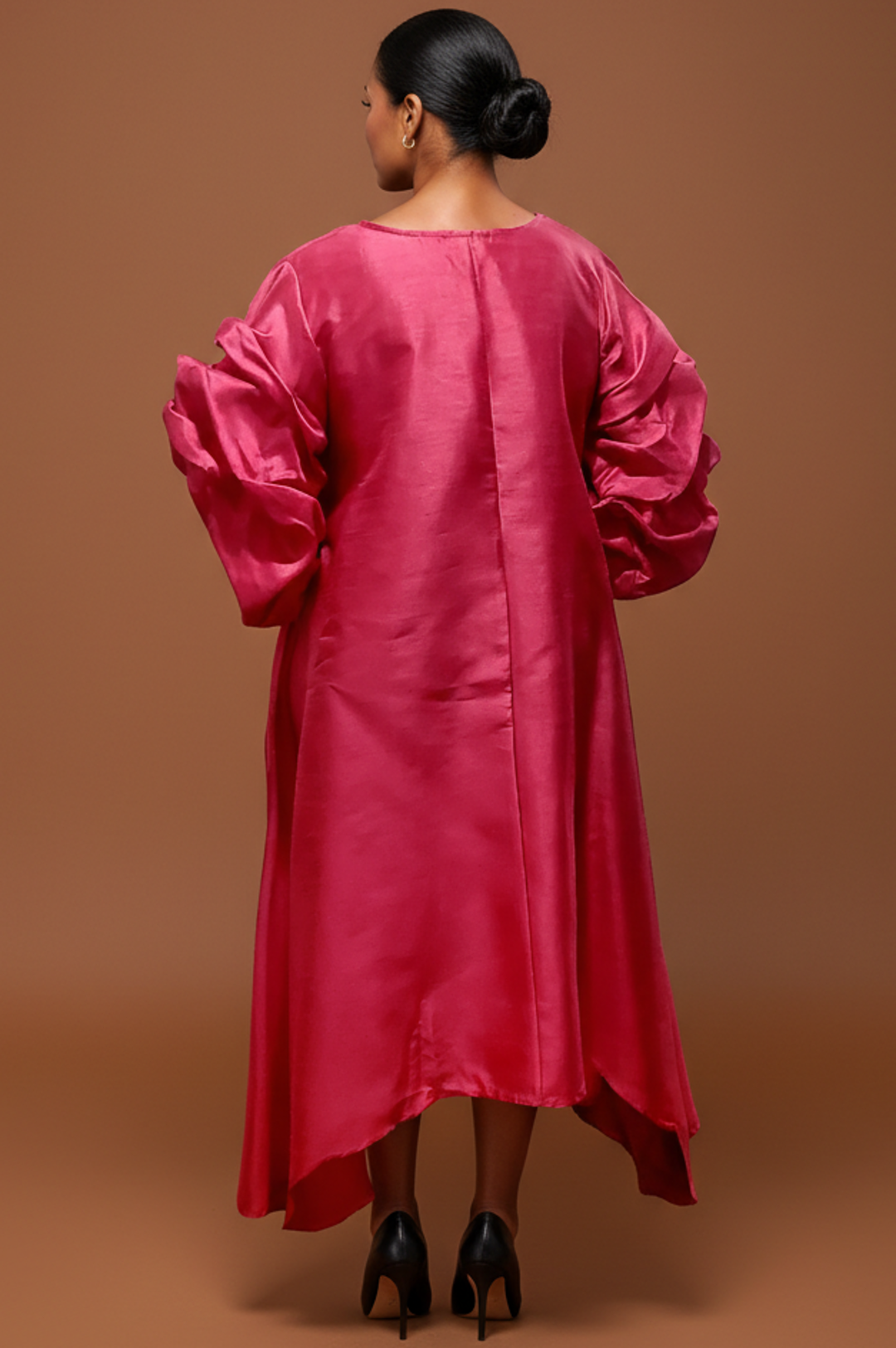 Fuschia Pink Oversize Big Pocket One Size Dress Top