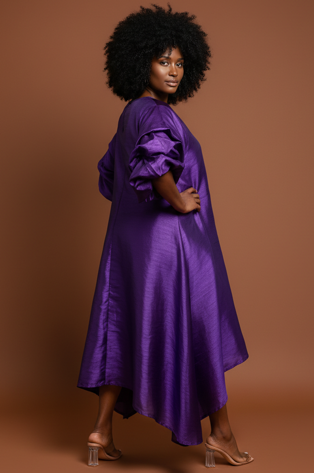 Purple Oversize Big Pocket One Size Dress Top