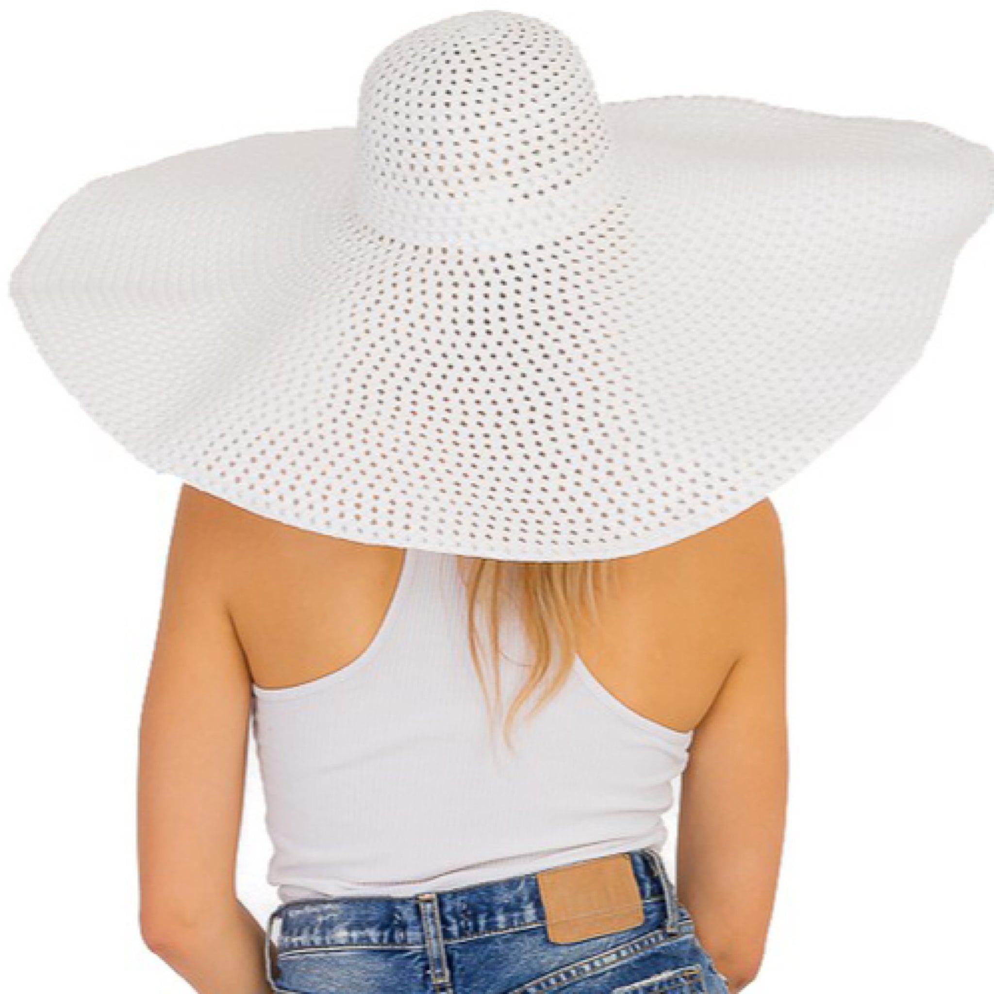 Oversized Beach Resort Wide Brim Hat (7628777685166)